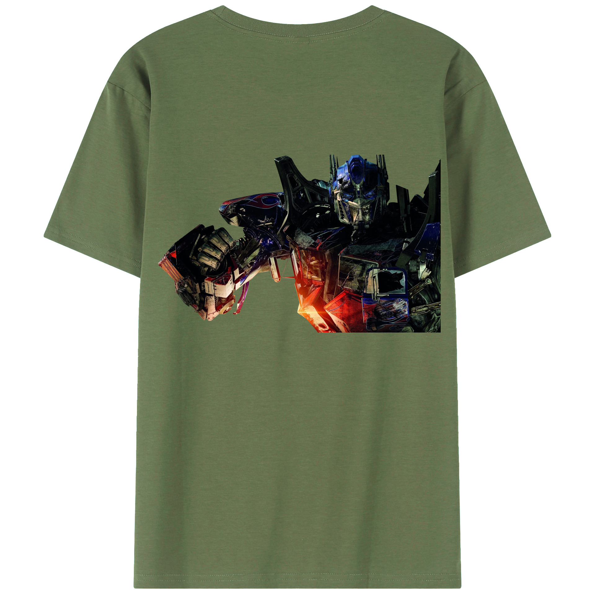 （画像用）  綿100％ メンズ半袖Tシャツ（バックプリント） 通気性